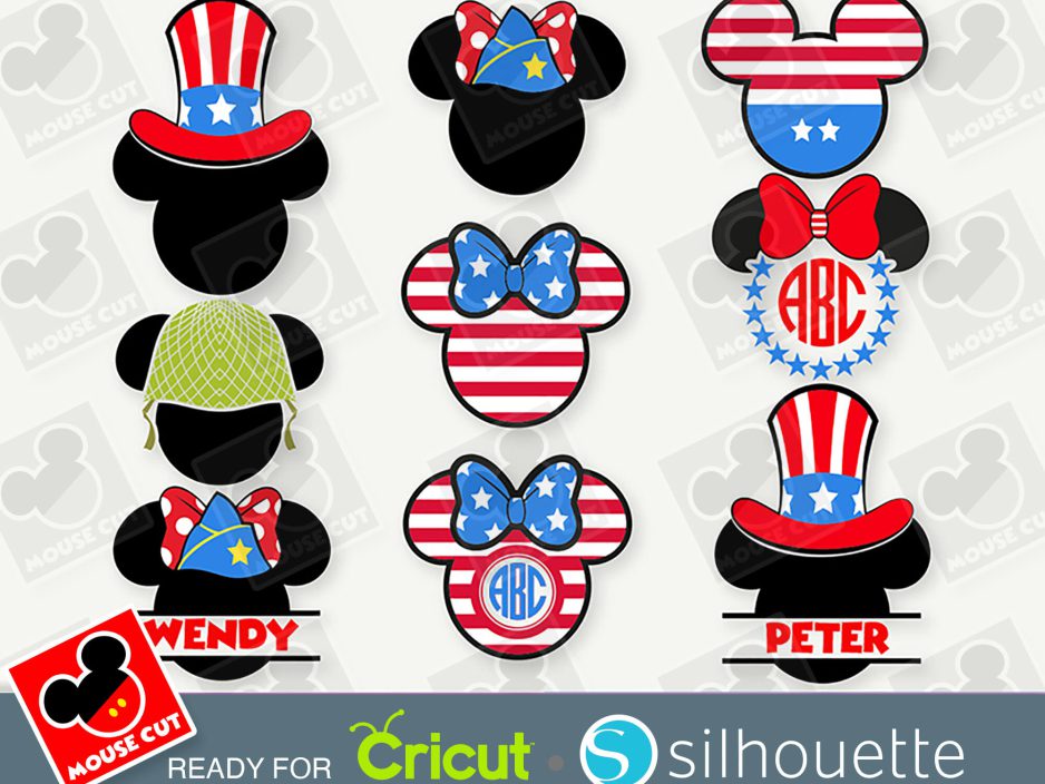 mouse ears patriot svg