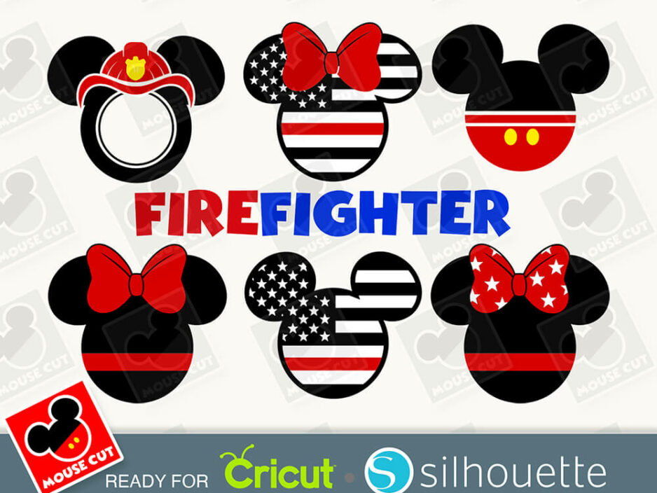 mouse firefighter svg