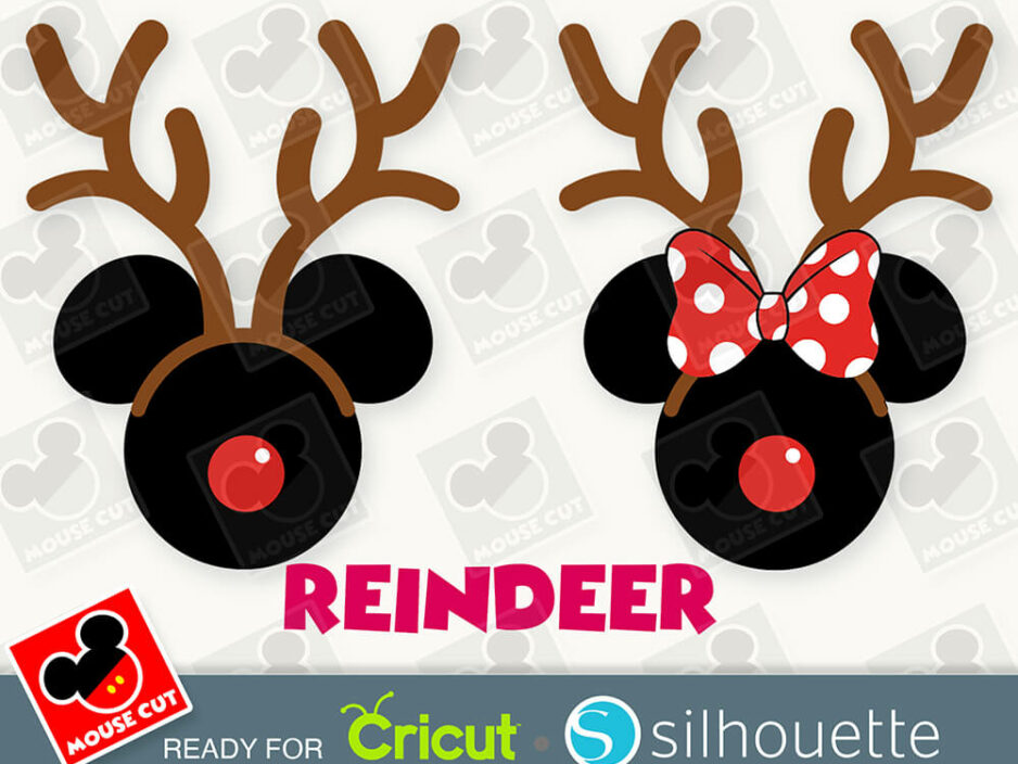 mouse reindeer svg