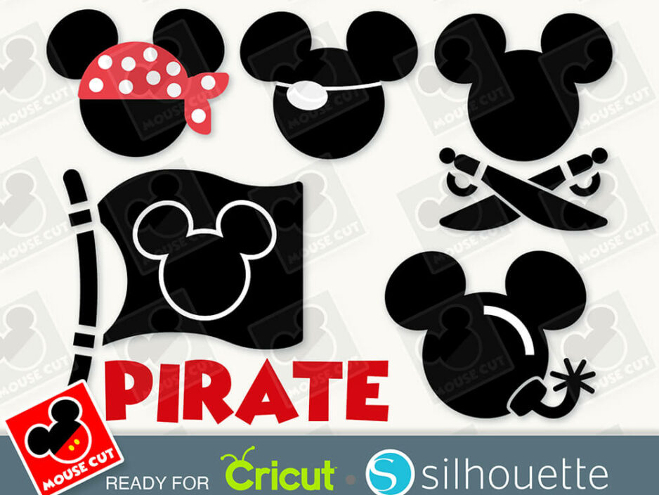 mouse pirate ears svg