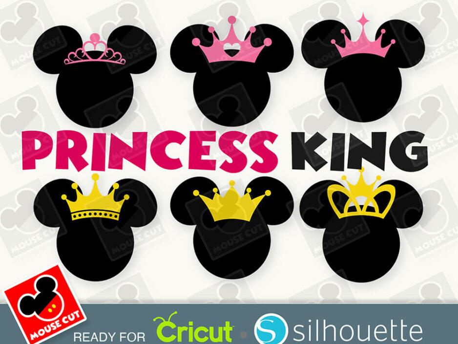 mouse princess ears svg