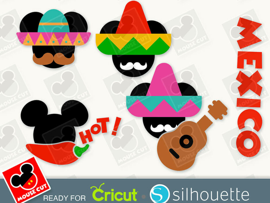 mouse mexicano ears svg