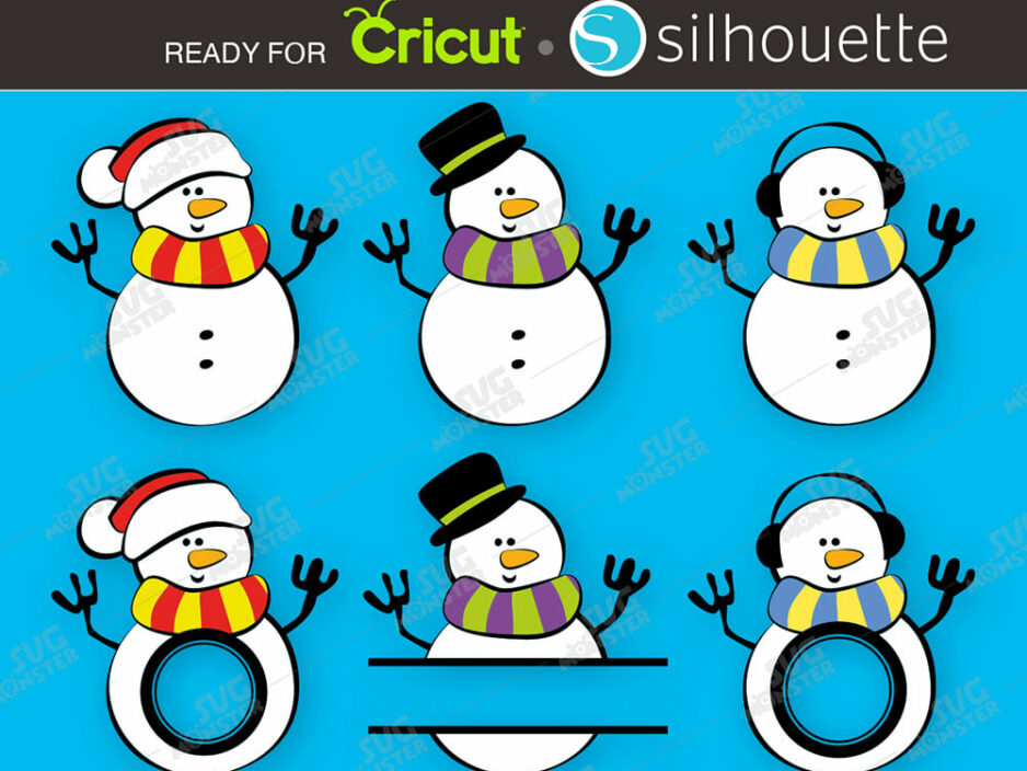 snowman SVG cut file
