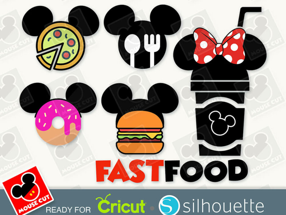mouse burger ears svg