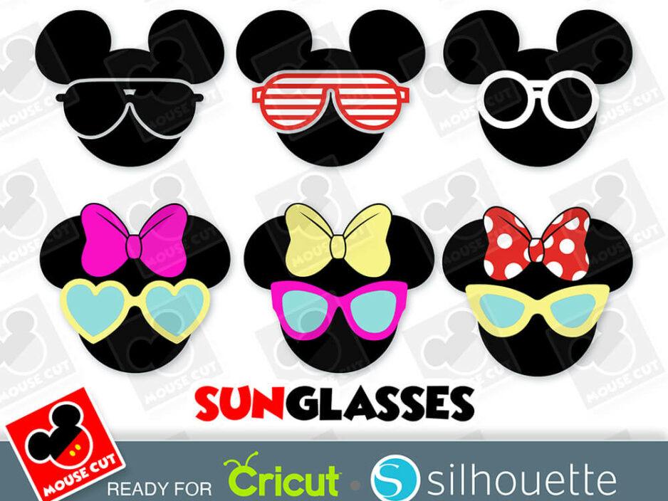 0018M - Mouse Sunglasses Ears SVG
