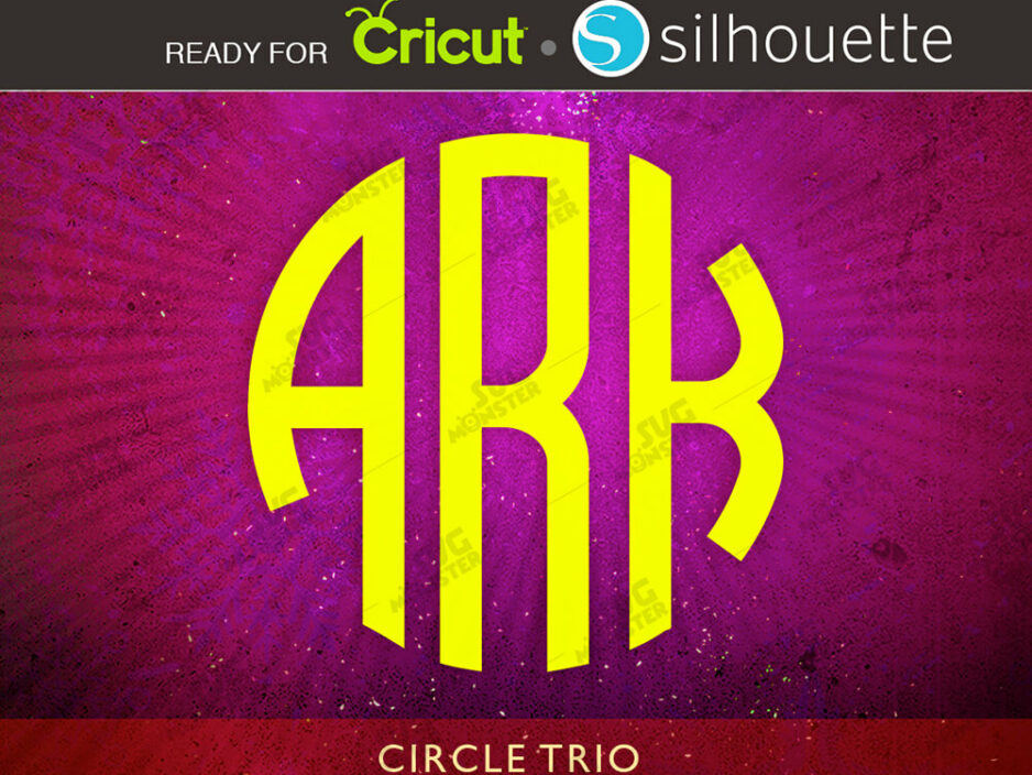 circle trio font svg