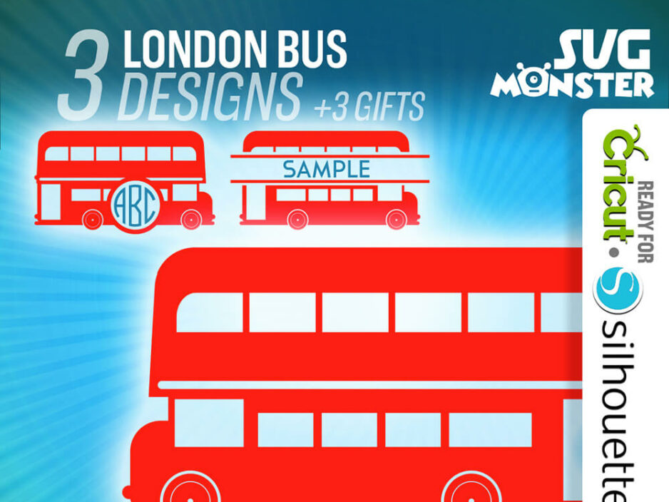 london bus svg cut