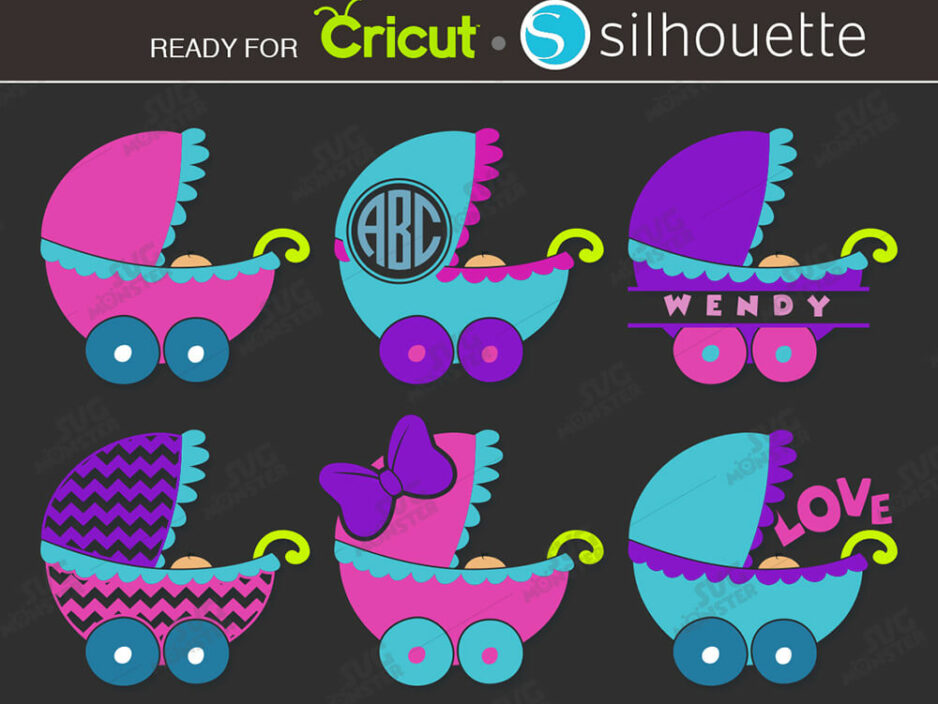 pram svg cut file