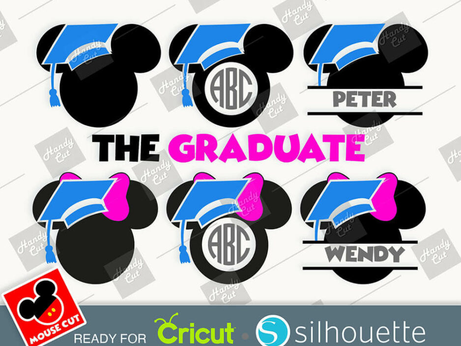 mouse graduate ears svg