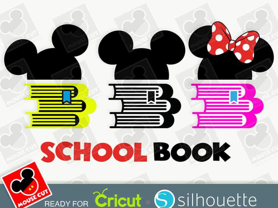 mouse book ears svg