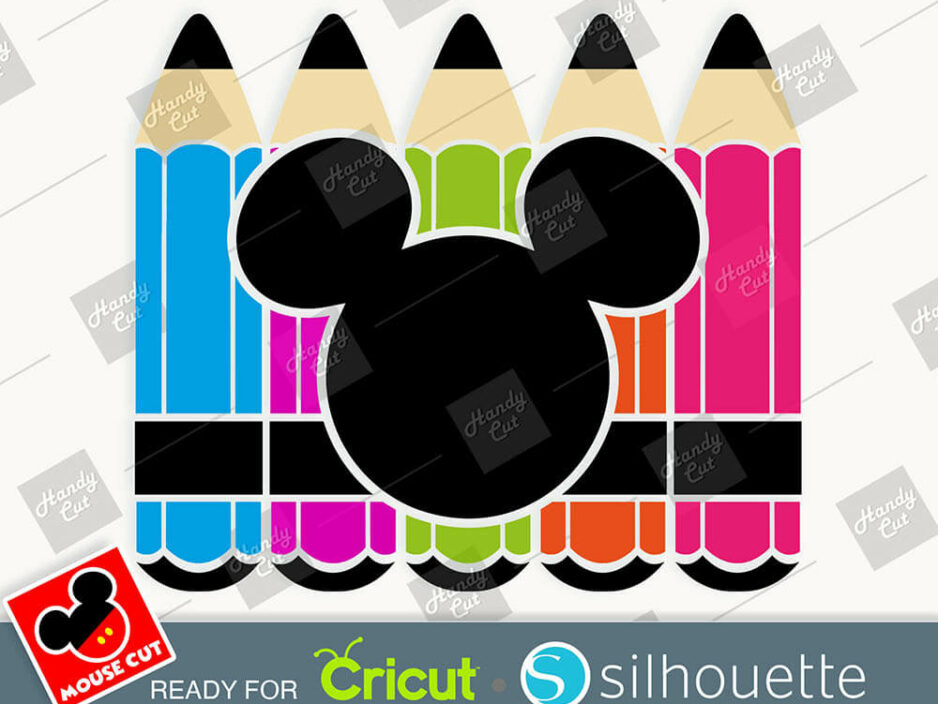 mouse color pencils svg