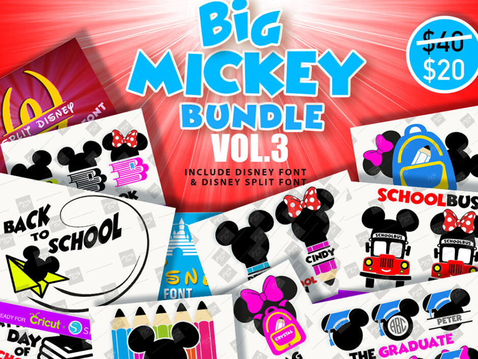 mouse ears svg bundle