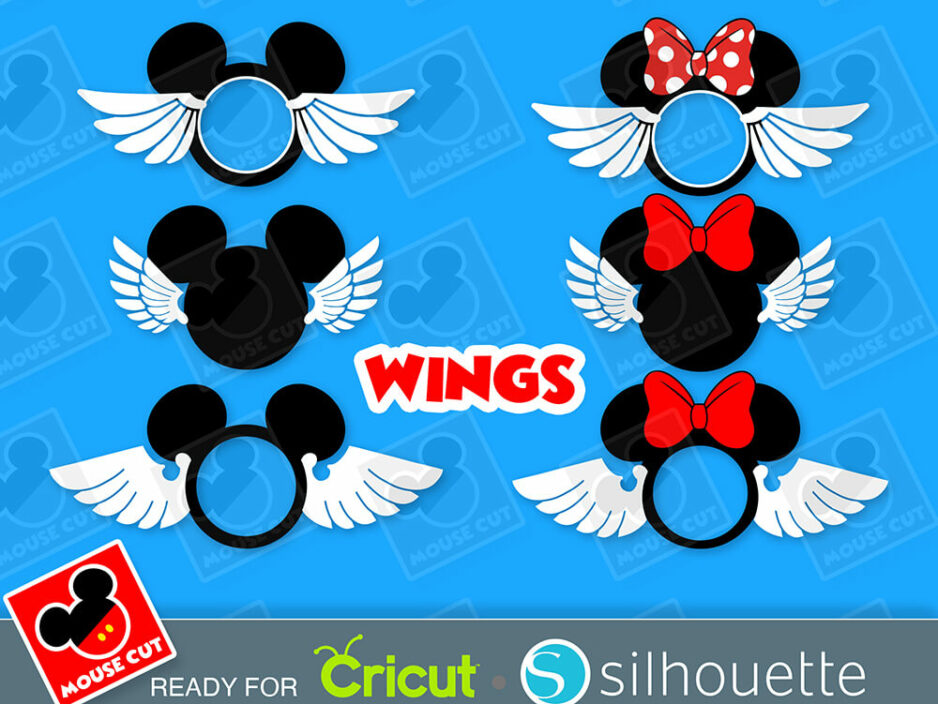 mouse wings ears svg