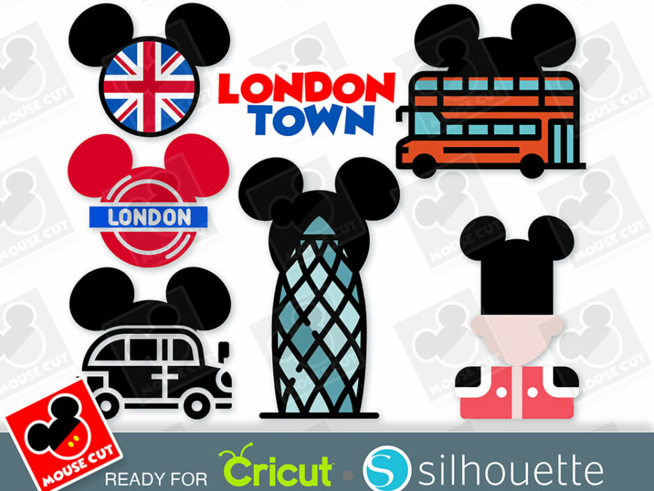 mouse london ears svg