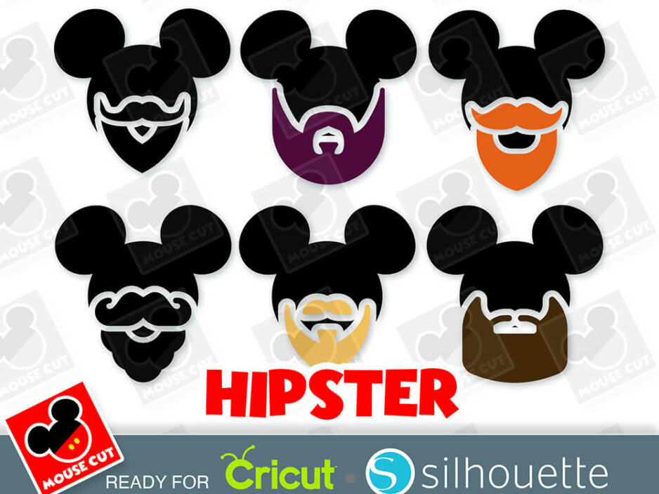 mouse hipster ears svg