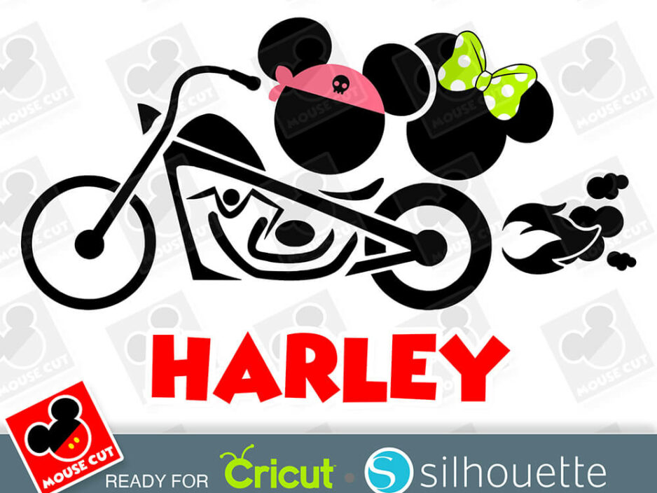mouse biker ears svg
