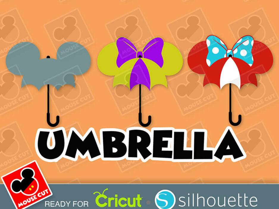 mouse umbrella ears svg