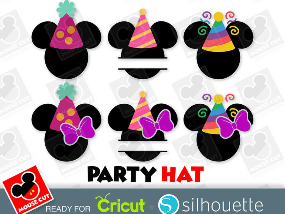 mouse party hat svg