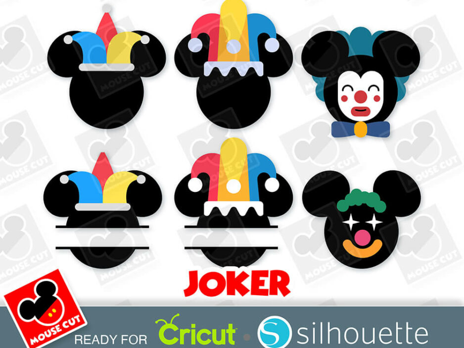 mouse joker ears svg