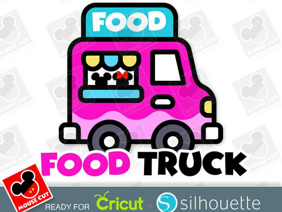 mouse food truck svg