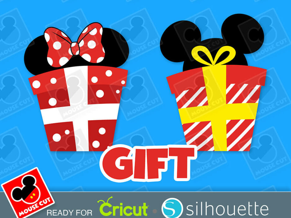 mouse gift ears svg
