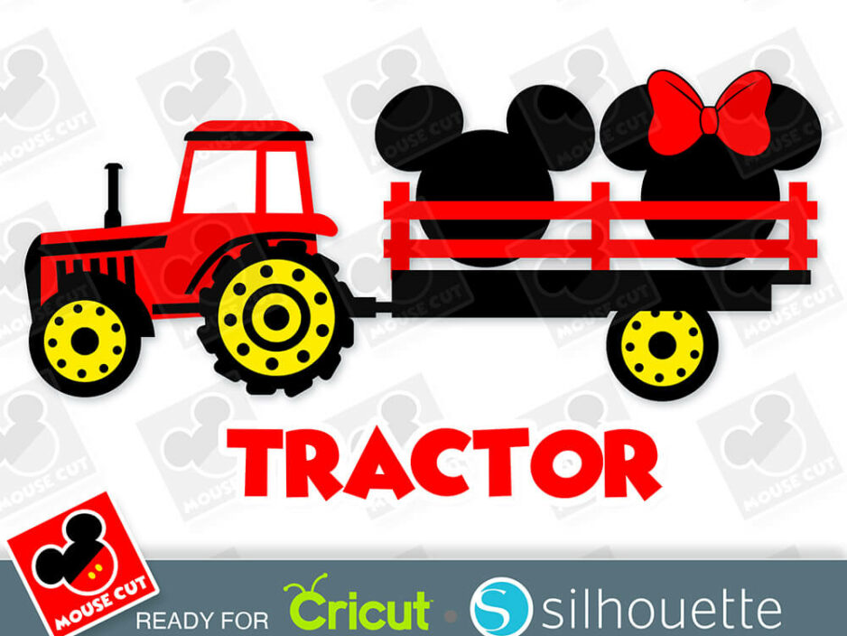 mouse truck ears svg