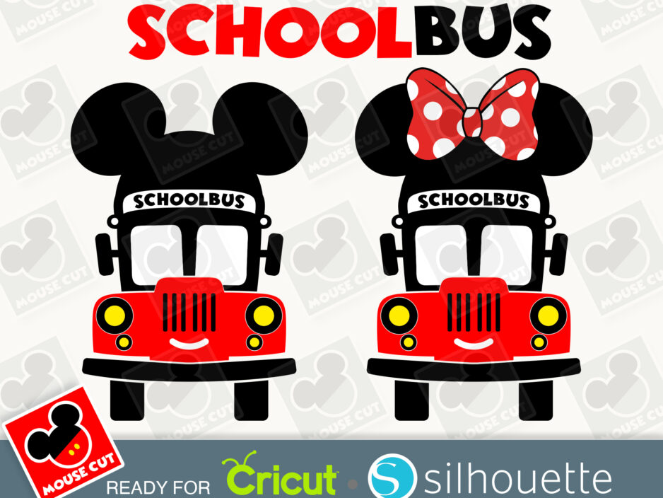 mouse schoolbus ears svg