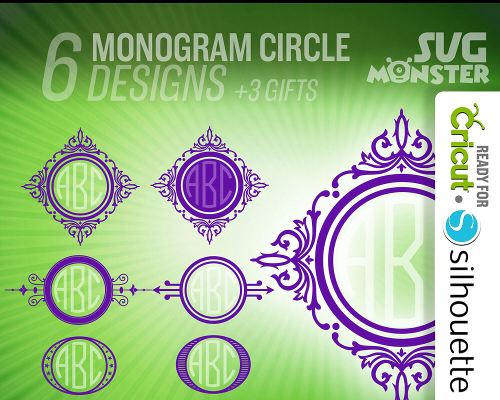 0023-monogram_circle-svg monogram circle svg cut