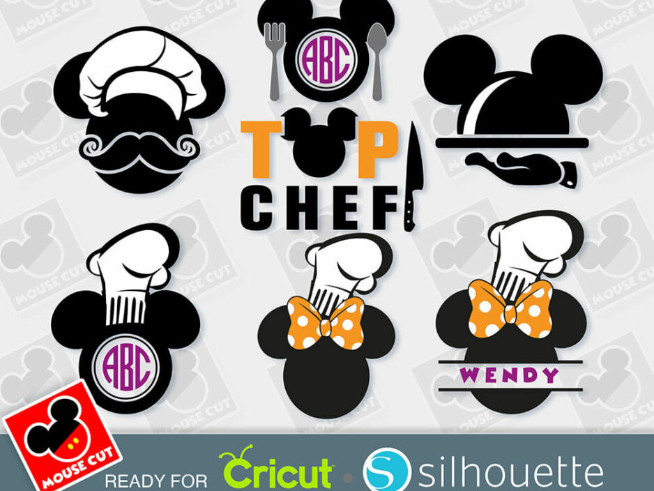 mouse chef ears svg