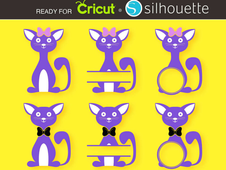 cat svg cut file