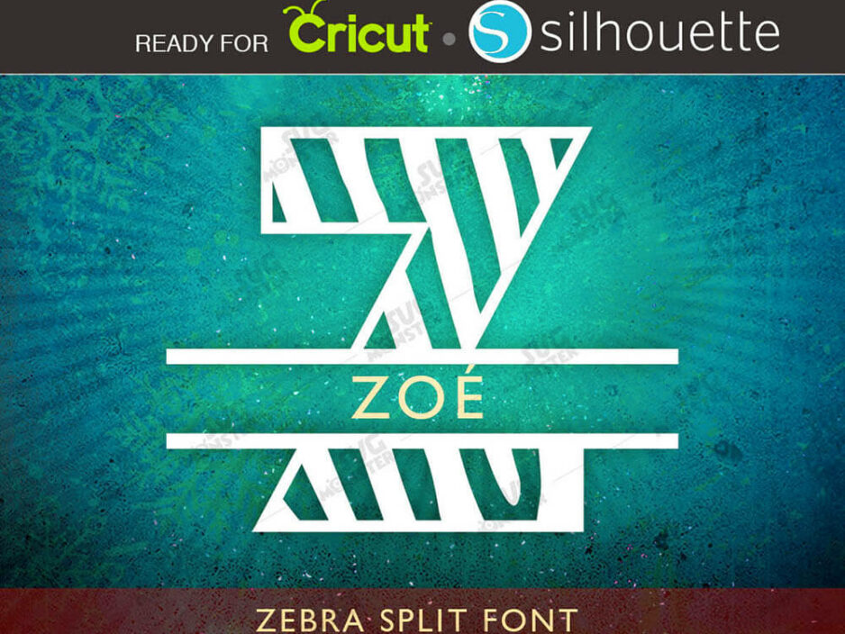 zebra split font svg