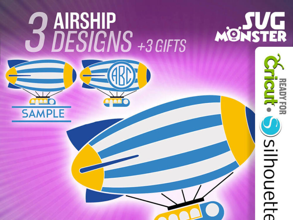 airship svg cut file