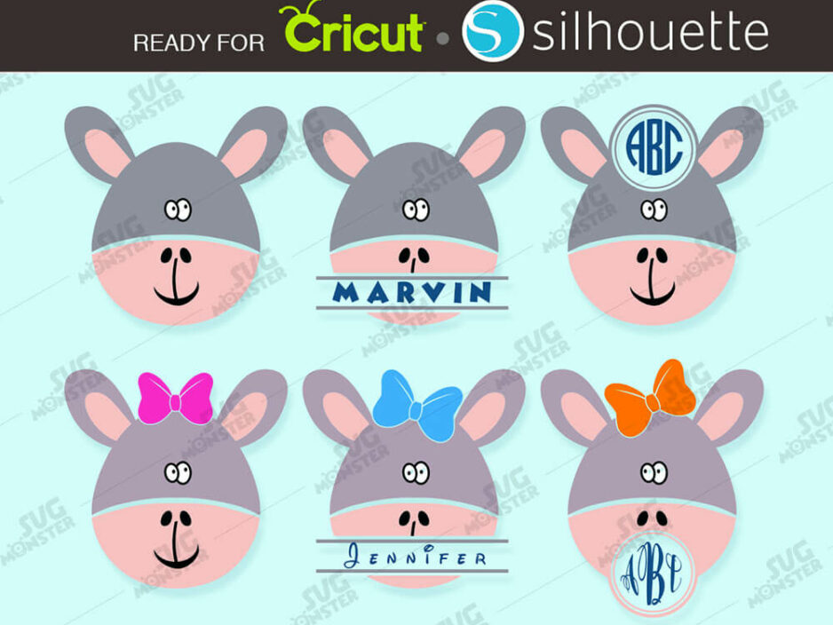 donkey svg cut files
