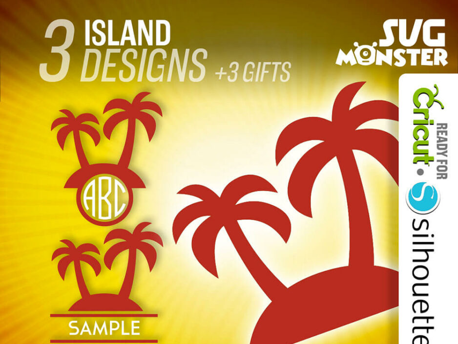 island svg cut file