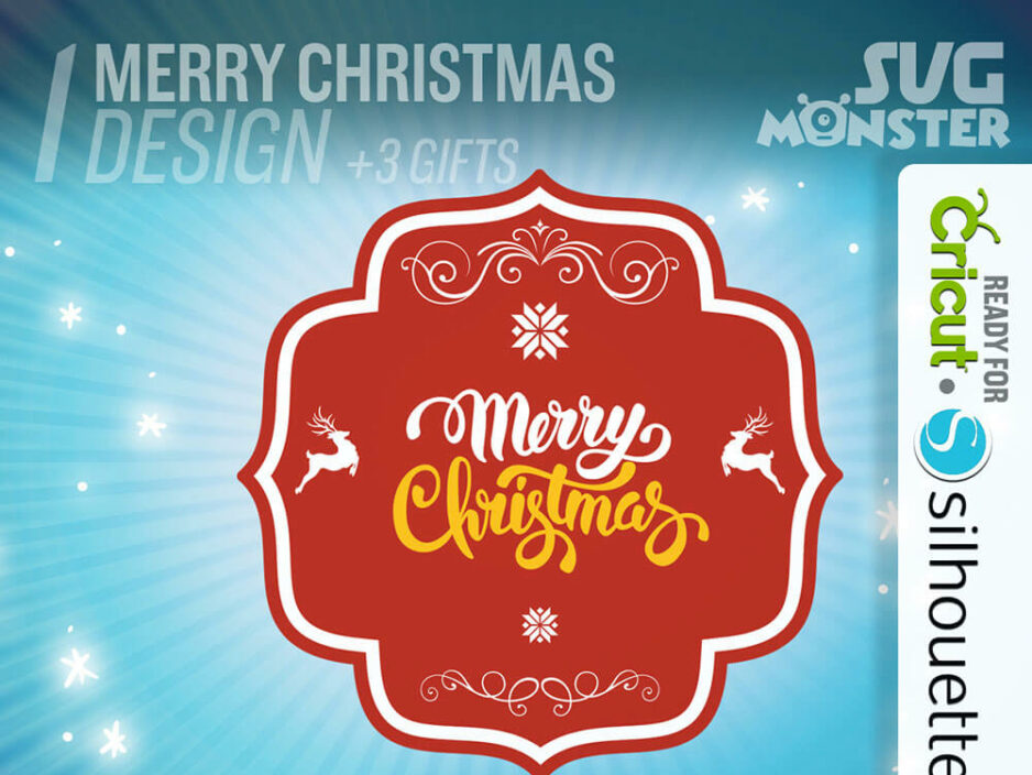 merry christmas svg cut