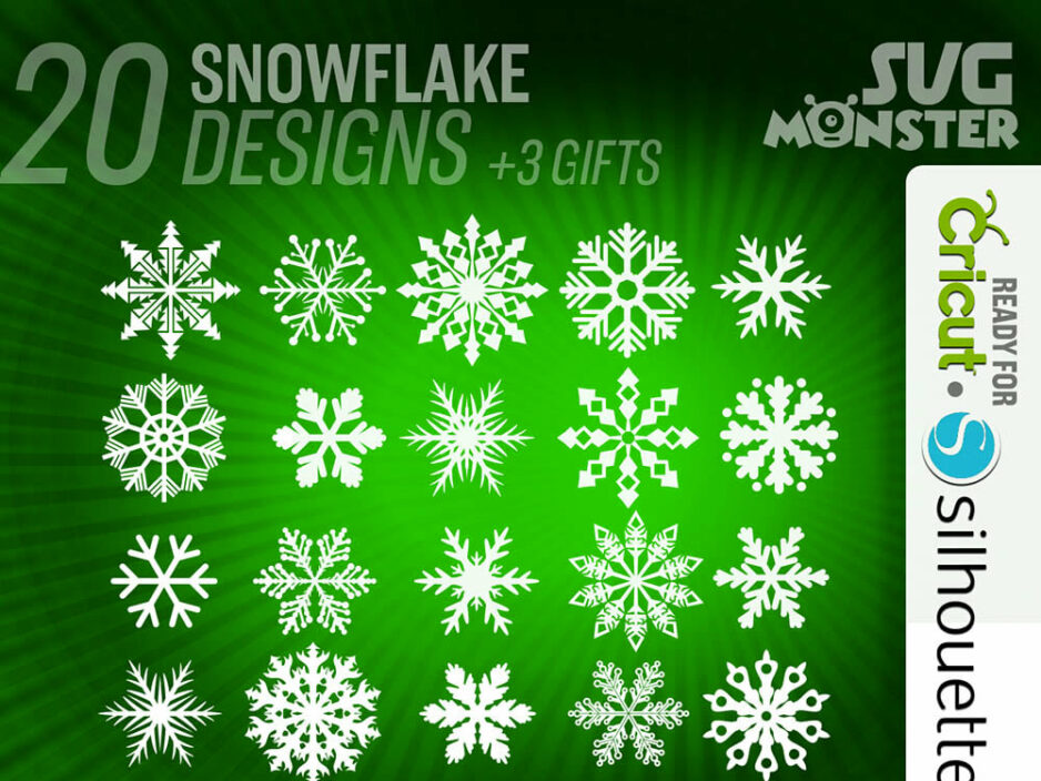 snowflake svg cut file