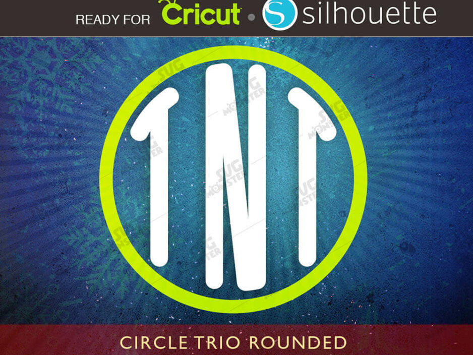 circle trio font svg