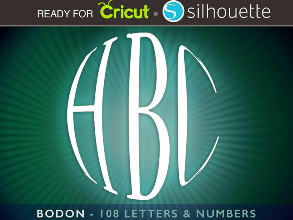 bodon monogram font svg